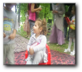 small girl with bible