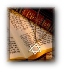 Jewish book and star